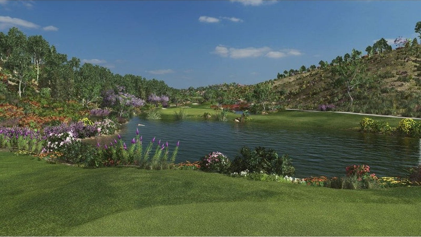 Golf course image from E6 CONNECT simulator software