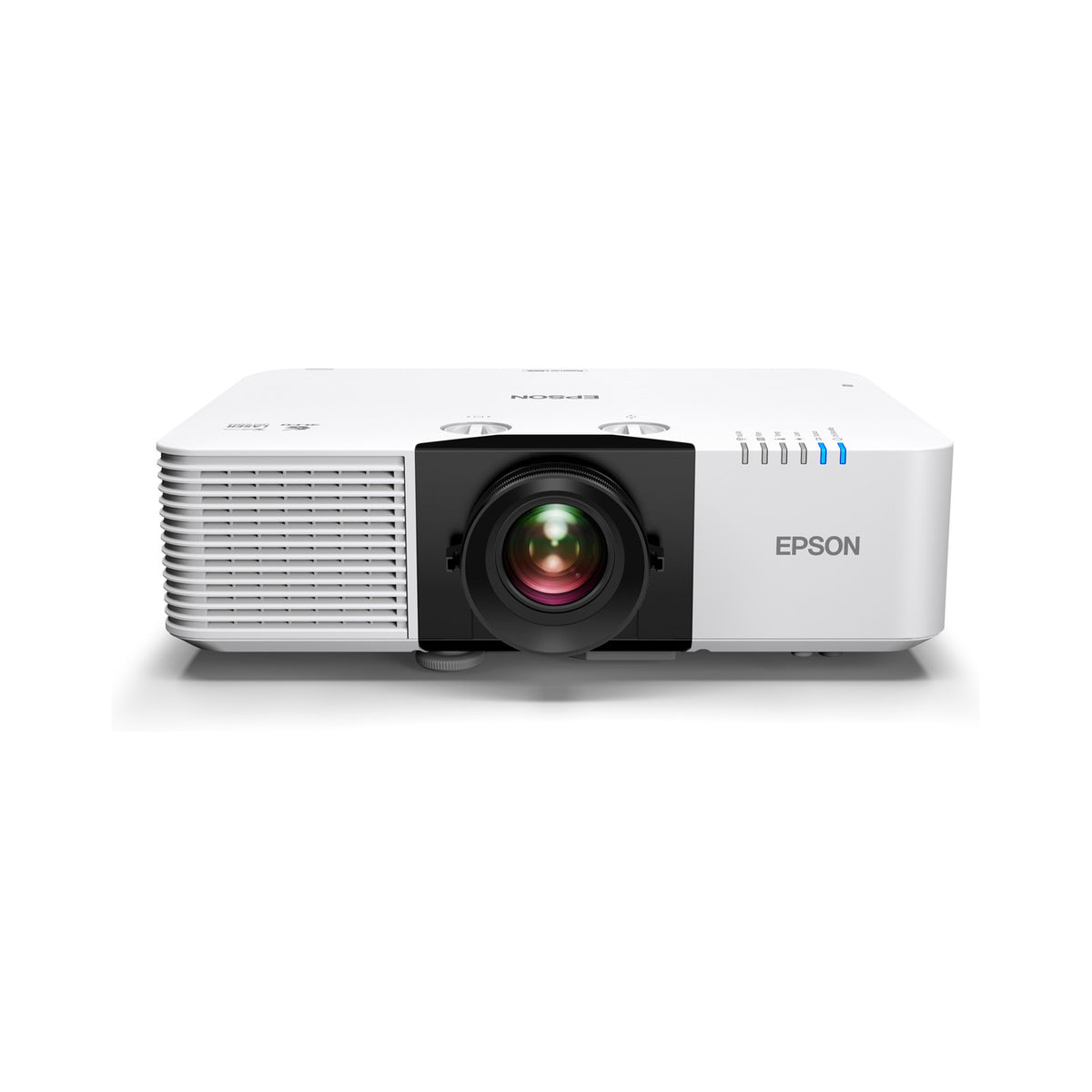 Epson L890E PowerLite 8000-Lumen WUXGA Normal Throw 3LCD Laser Projector with 4K Enhancement - Hero top headon on white background