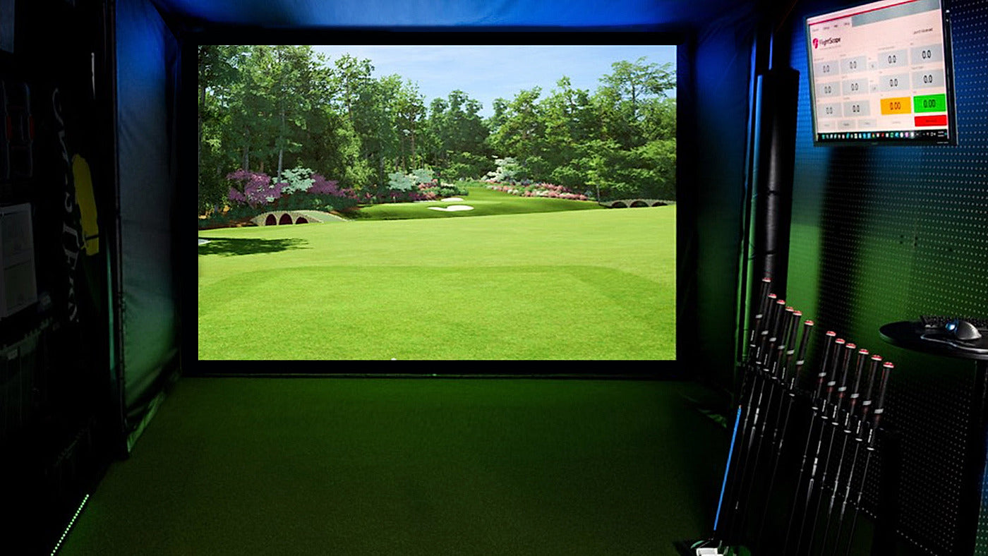BenQ LK936ST golf simulator installation for the AK700ST versus LK936ST comparison.