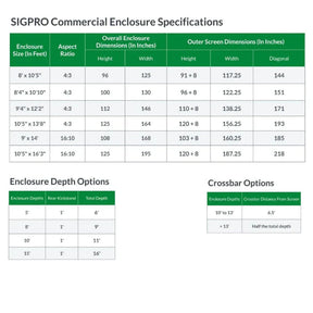 SIGPRO Commercial Enclosure 2" Pipe Frame Kit