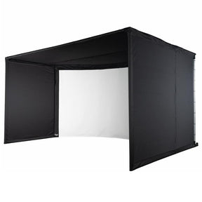 Carl's Place Curved Golf Simulator Enclosure Kit with Impact Screen 
