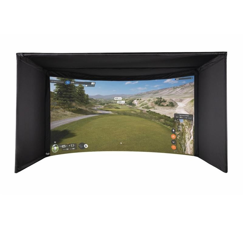 Carl's Place Curved Golf Simulator Enclosure Kit with Impact Screen - Image 2