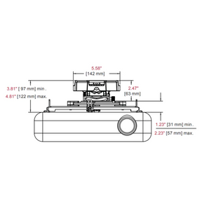 Drop-Mount Projector Mounting Kit 
