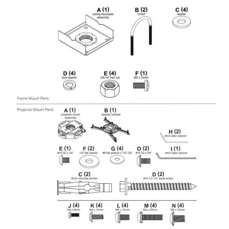 Frame-Mount Projector Mounting Kit - Image 6