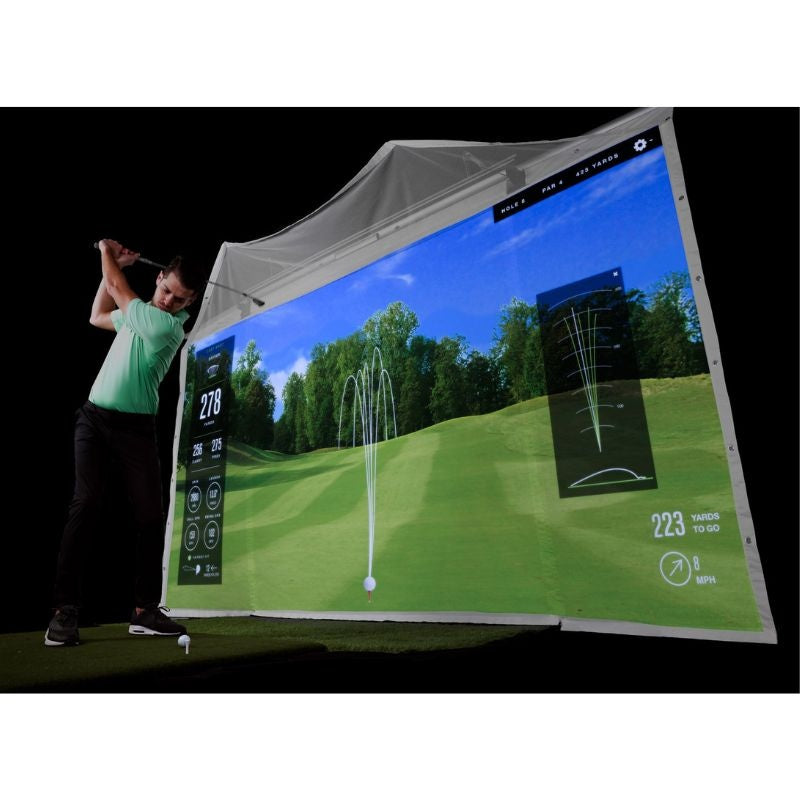 HomeCourse ProScreen 180 Retractable Golf Simulator Screen - Image 1
